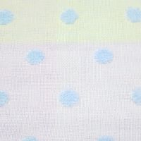 林 タオルハンカチ　日本製(今治)　ガーゼパステルムーン　10枚セット　ブルー(青) PK209601 1セット(10枚入)（直送品）