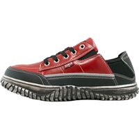 フェアストーン EDIWN 鋼鉄製先芯入 キックバック セーフティーシューズ esm104 RED 26.5cm　1足（直送品）