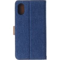 MSソリューションズ iPhone XS/iPhone X デニムブックケース インディゴA LP-IPSRFDMG 1個
