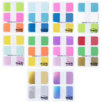 スリーエム(3M) ポストイット フィルムふせん 付箋 インデックス 厚口 透明 40mm×18mm マルチカラー 1箱 6861MC