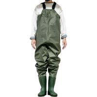 フェアストーン 完全防水 胴付長靴 チェストハイウェーダー wdlong GREEN 26.0cm 1足（直送品）