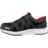 フェアストーン EDIWN 鋼鉄製先芯入 ローカット セーフティーシューズ esm251 BLACK 25.5cm　1足（直送品）