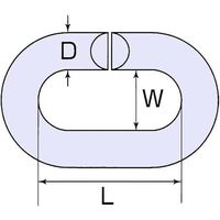 ひめじや ステンレス Cカン #6 (呼び 6mm) C-6 1個（直送品）