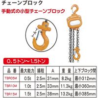 レックス チェーンブロック0.5t TBR05M 1個（直送品）