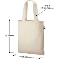 【店舗用品】 服部　フェアトレードコットンフラットトート　TF-0001　1枚　　（直送品）