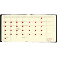 2022年度1月始まりダイアリー クオバディス カレプランプレステージ　アンパラ 見開き1ヶ月 レッド 1冊（直送品）