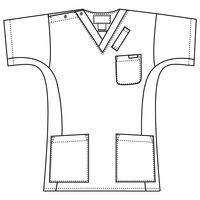 フォーク カ】7013SCー9 ブラック M 7013SC-9-M 1枚　スクラブ