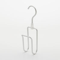 無印良品 アルミハンガー ネクタイ/スカーフ用 約幅7×高さ23.5×奥行5cm 1セット（2個） 良品計画
