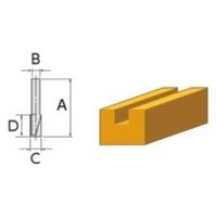 エスコ 6x 6mm [ルーター用]超硬ストレートビット EA828AC-22 1セット(3本)（直送品）