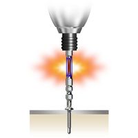 エスコ #2x 65mm 衝撃吸収スリムビット(5本組) EA813AE-41 1セット(25本:5本×5パック)（直送品）