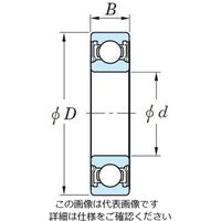 エスコ [6208ー2RU]深溝玉軸受 EA966EG-208 1セット(4個)（直送品）