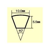 エスコ M 56 高負荷伝動ベルト(レッドVベルト) EA967MR-56 1セット(3本)（直送品）