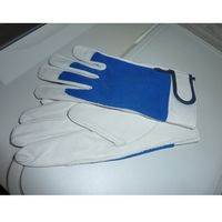 エスコ [M] 手袋(牛革) EA353BE-111 1セット(5双)（直送品）