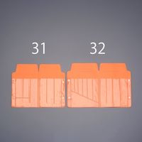 エスコ 285x200mm 工具袋(6ポケット) EA509-31 1セット(20個)（直送品）