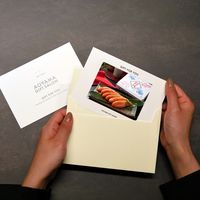 【手土産やお祝いの贈り物に】 博多 辛子明太子 (無着色) ギフトカード　スタンダード封筒（直送品）