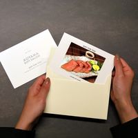 【手土産やお祝いの贈り物に】 あわじ 黒毛和牛 ローストビーフ ギフトカード　スタンダード封筒（直送品）