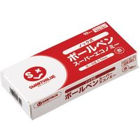 ジョインテックス ボールペンスーパーE赤10本 H025J-RD-10 1箱