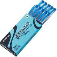 ジョインテックス 蛍光マーカー直液式 青10本 H026J-BL-10 1箱