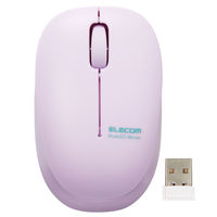 ワイヤレスマウス 無線 2.4GHz 抗菌 静音 BlueLED 子供用 Sサイズ パープル M-BL20DBSKPU エレコム 1個