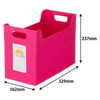 ナカバヤシ セラピーキッズカラー ファイルボックス A4ワイド ピンク フボ-TCW4KP