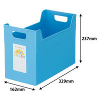 ナカバヤシ セラピーキッズカラー ファイルボックス A4ワイド ブルー フボ-TCW4KB