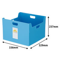 ナカバヤシ セラピーキッズカラー ファイルボックス A4ダブル ブルー フボ-TCW5KB