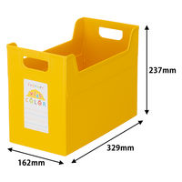 ナカバヤシ セラピーキッズカラー ファイルボックス A4ワイド イエロー フボ-TCW4KY