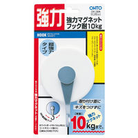 OHTO（オート） 強力マグネットフック 10kg シロ OH28Mシロ 1個