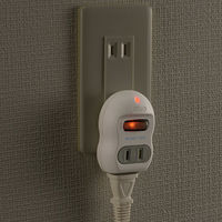 オーム電機 電源タップ 雷ガード 2個口 白 HS-TMP2M3PBT-W 00-5091 1個（直送品）