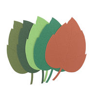 hanaoka ダイカットペーパー Mサイズ 葉っぱ 5枚入×5セット 4101251