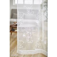 スミノエ PEANUTS レースカーテン サパータイムダンスボイル 100×133cm 4549781237589 1枚（直送品）