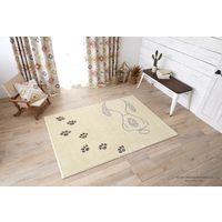 スミノエ ピーナッツ ポウプリントラグ 130×185cm イエロー 4549781265544 1枚