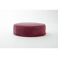 セルタン カバーリング 低反発ラウンドクッション コーデュロイ 幅480×奥行48×高さ160mm ワインレッド 1台（直送品）