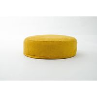 セルタン カバーリング 低反発ラウンドクッション コーデュロイ 幅480×奥行48×高さ160mm マスタード A367t-684YE 1台（直送品）