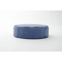 セルタン カバーリング 低反発ラウンドクッション コーデュロイ 幅480×奥行48×高さ160mm バイスブルー 1台（直送品）