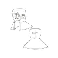 ガードナー ブルー クリーンフード(ツバ付き) CJ4049-2-LL 1セット(1枚×2)