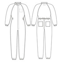 ガードナー ブラック エアベル クリーンスーツ(男女兼用) CK1040-0-5L 1枚