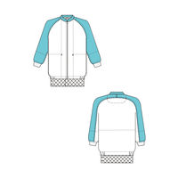 ガードナー グリーン フルダルポプリン(配色)ジャケット(男女兼用) CZ228-3-M 1枚