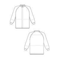 ガードナー ホワイト フルダルポプリン ハーフ丈ジャケット(男女兼用) CZ240-1-S 1枚