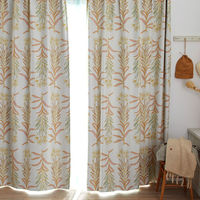 スミノエ デザインライフ セミオーダー カーテン グラッセ 2000×1000mm イエロー 1セット(2枚入)（直送品）