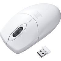 サンワサプライ 静音ワイヤレス抗菌・防水マウス MA-WIR151W 1個（直送品）