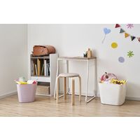 アイリスオーヤマ 水洗いできるソフトバスケット　スクエアＬ　SBK-380S　ホワイト SBK-380S 1個