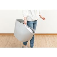 アイリスオーヤマ 水洗いできるソフトバスケット　スクエアＬ　SBK-380S　アッシュグレー SBK-380S 1個