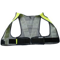 小野商事 安全ベスト 女性用フリーサイズ 紺×黄 反射ベスト WS2701 1着