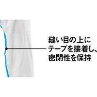 【防護服】 デュポン Tyvek タイベック(R)ソフトウェア3型 L 白 III型 粉じん対応 フード付 5着（1着×5）