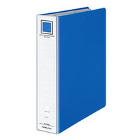 コクヨ ガバット名刺ホルダー（替紙式） A4縦 2穴 青 メイ-GT680B 1個