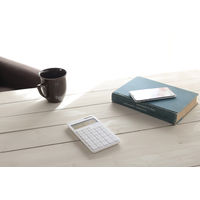 アスカ 計算式表示電卓 ホワイト C1242W 1個