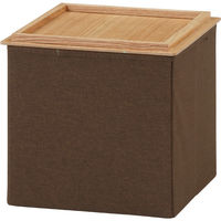 不二貿易 収納スツール プット ブラウン 15362 1台（直送品）