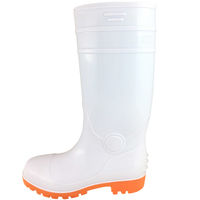 小野商事 耐油安全長靴 先芯入 ホワイト 25.0cm WS3001W 1足