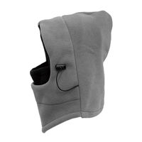 防寒フリースフルフェイスマスク　グレー×ブラック YBK-402GYBK 1個（直送品）